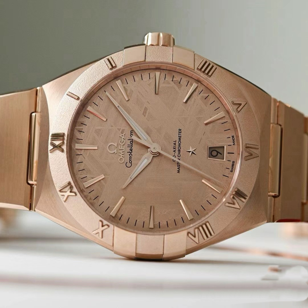 Omega-Style Constellation 41mm Meteorite Dial Automatic Watch product image 3 thumbnail