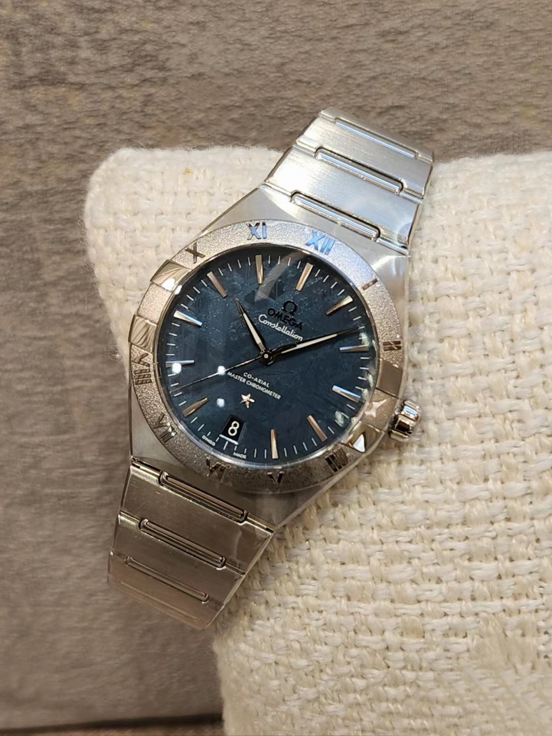 Omega-Style Constellation 41mm Meteorite Dial Automatic Watch product image 4 thumbnail
