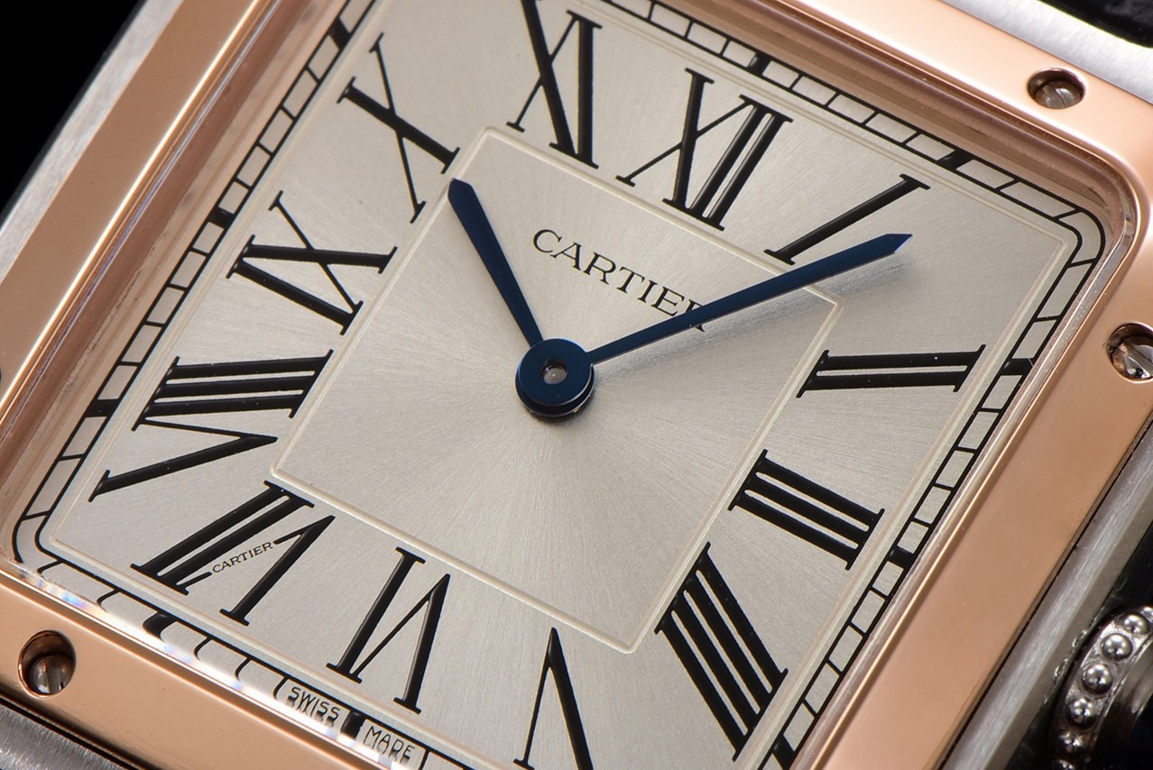 Cartier-Style Santos-Dumont Two-Tone Square Dress Watch product image 3 thumbnail