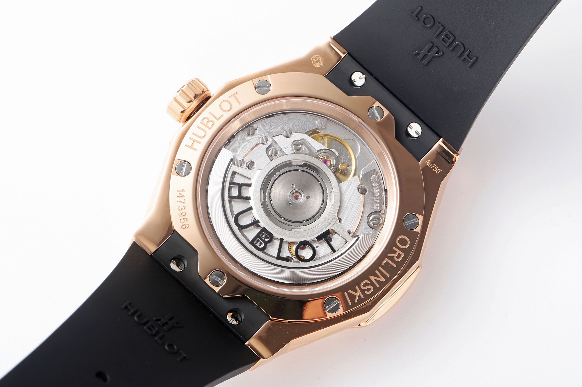 Hublot Faceted Rose-Gold Tone Crystal-Set Automatic Watch product image 4 thumbnail