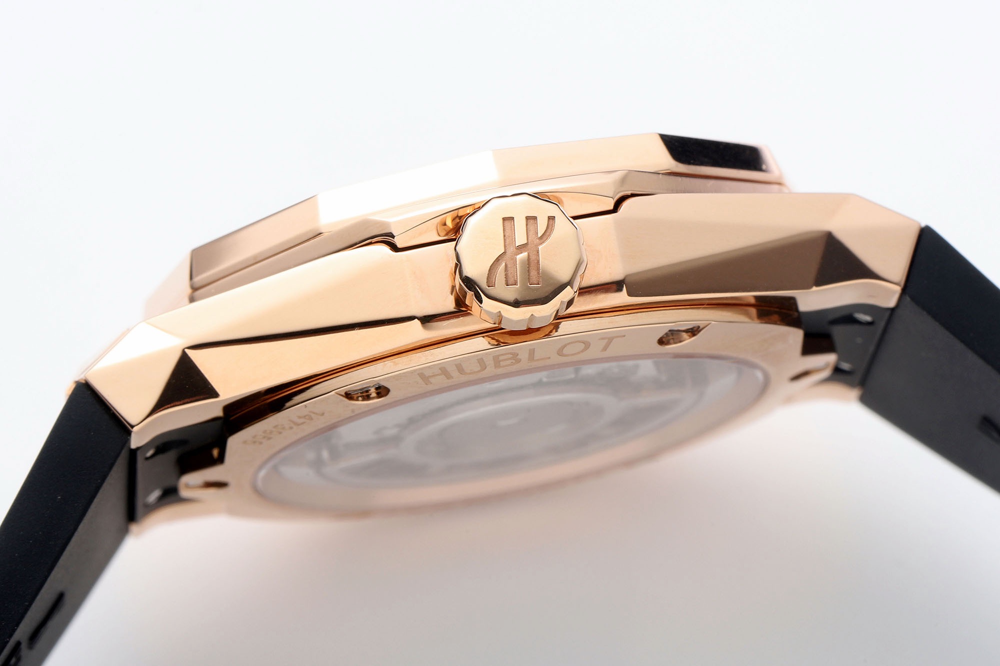 Hublot Faceted Rose-Gold Tone Crystal-Set Automatic Watch product image 5 thumbnail