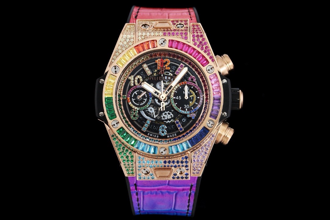Hublot Big Bang Rainbow Skeleton Chronograph Watch