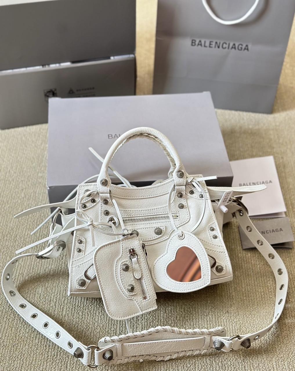     Balenciaga Mini City Ivory Leather Bag product image 2 thumbnail
