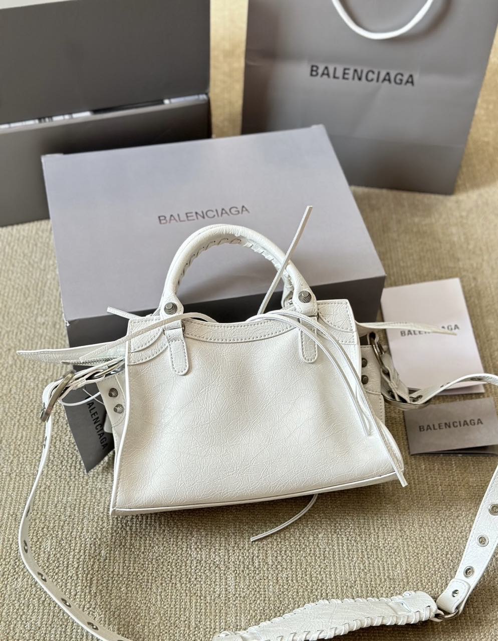     Balenciaga Mini City Ivory Leather Bag product image 4 thumbnail