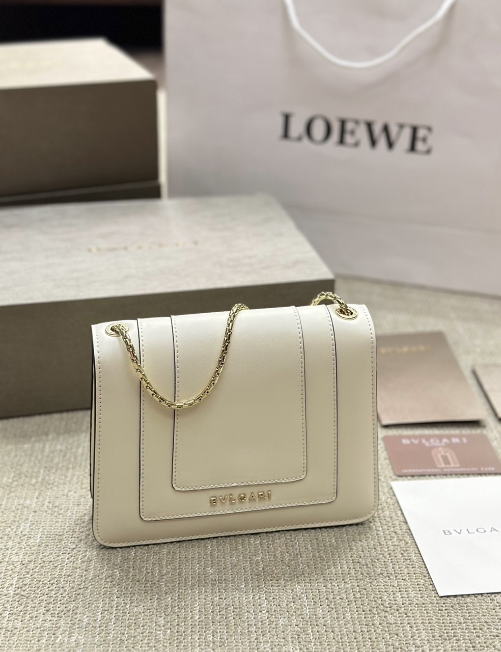 Bvlgari Serpenti Forever SS24 Limited Edition Ivory WOC Chain Bag product image 2 thumbnail