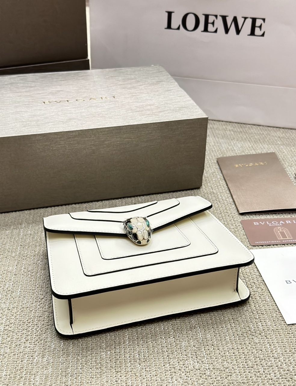 Bvlgari Serpenti Forever SS24 Limited Edition Ivory WOC Chain Bag product image 4 thumbnail