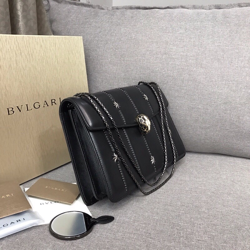 Bvlgari Serpenti Forever Winter Stars Flap Chain Bag – Black product image 2 thumbnail