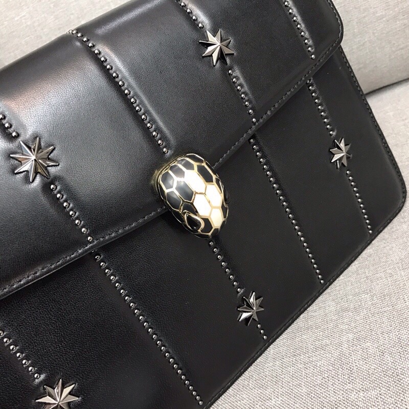 Bvlgari Serpenti Forever Winter Stars Flap Chain Bag – Black product image 3 thumbnail