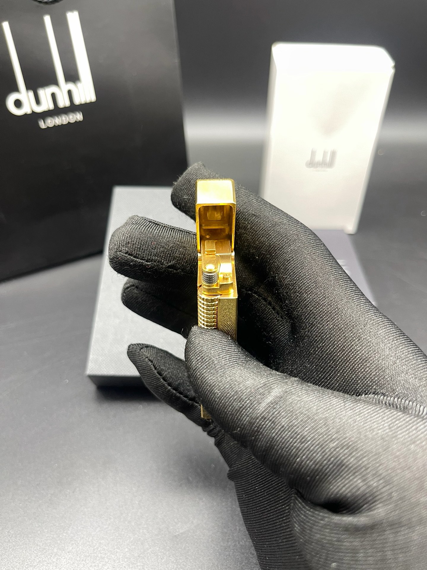 Dunhill Rollagas Blue Mother of Pearl Gas Lighter product image 4 thumbnail