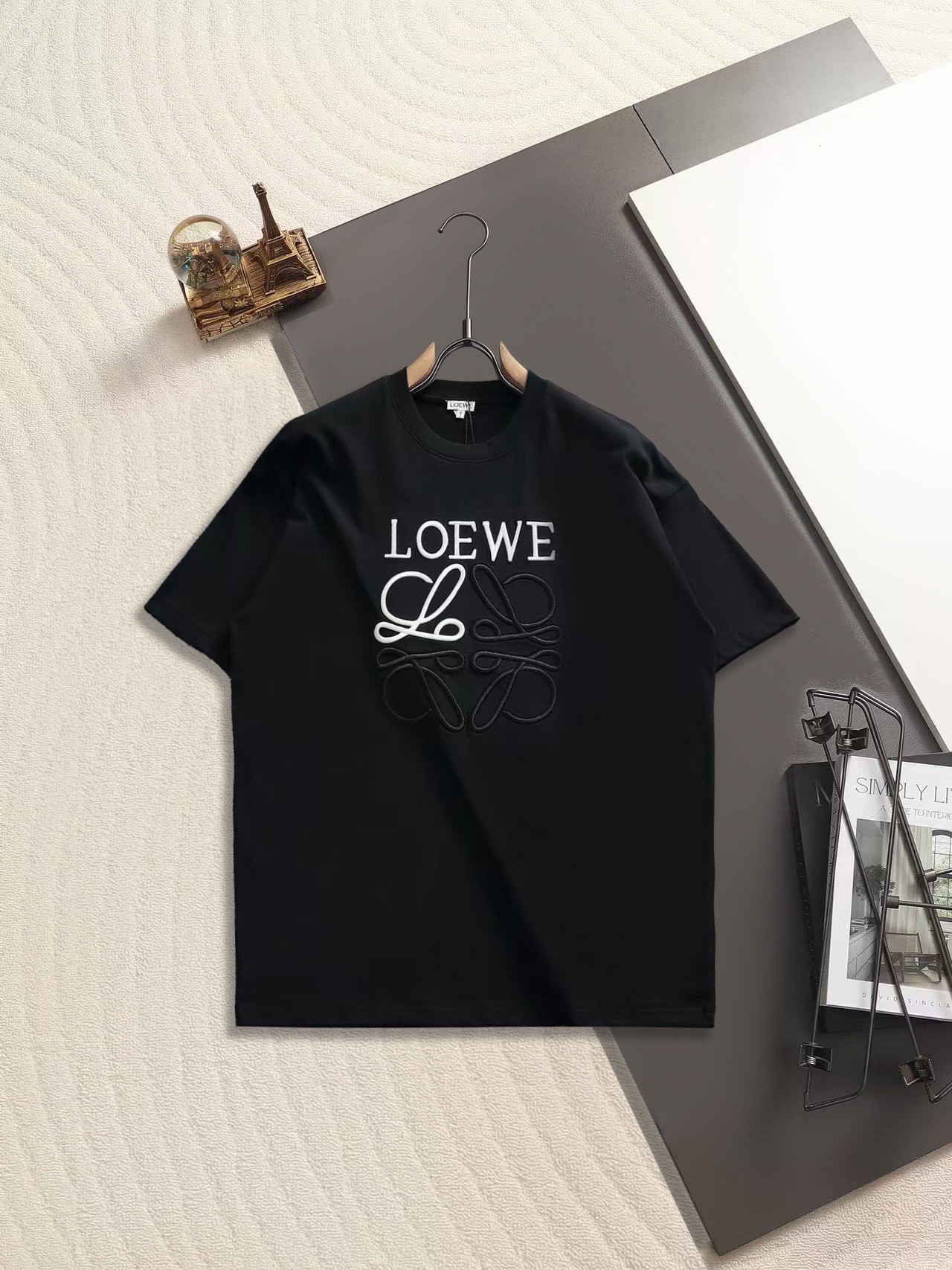 LOEWE Embroidered Anagram Logo Relaxed T-Shirt