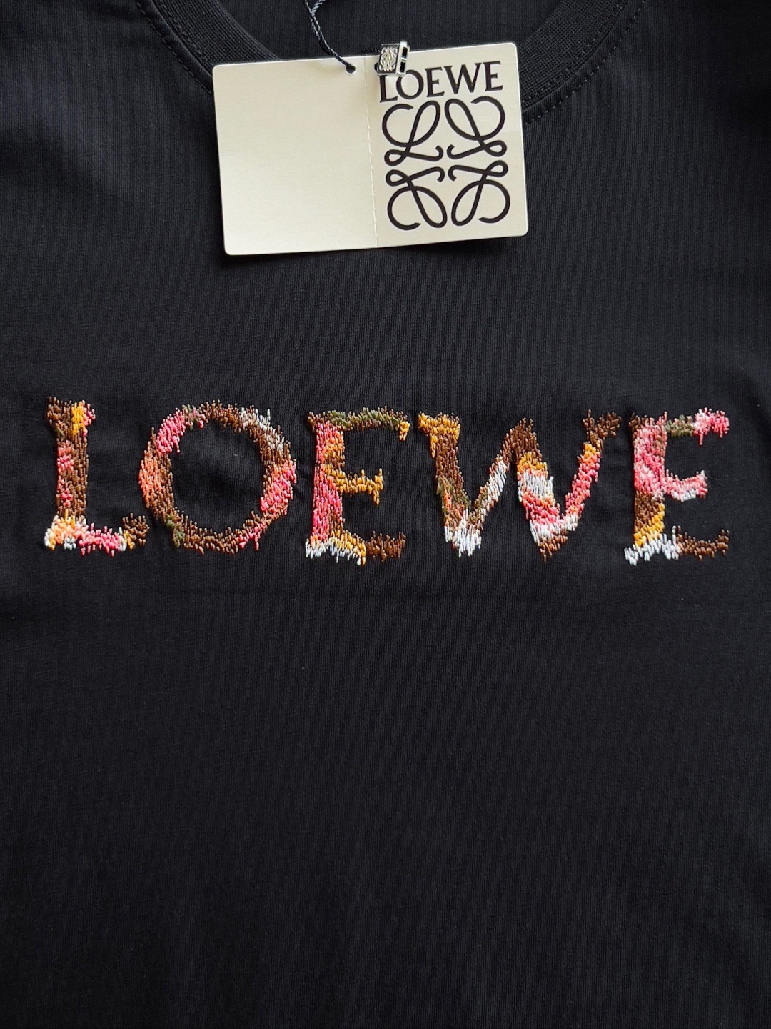LOEWE Gradient Flocked Logo Relaxed T-Shirt product image 3 thumbnail