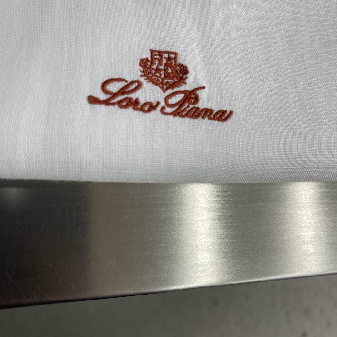 Loro Piana Crown Logo Embroidered Cotton-Linen Shirt product image 4 thumbnail