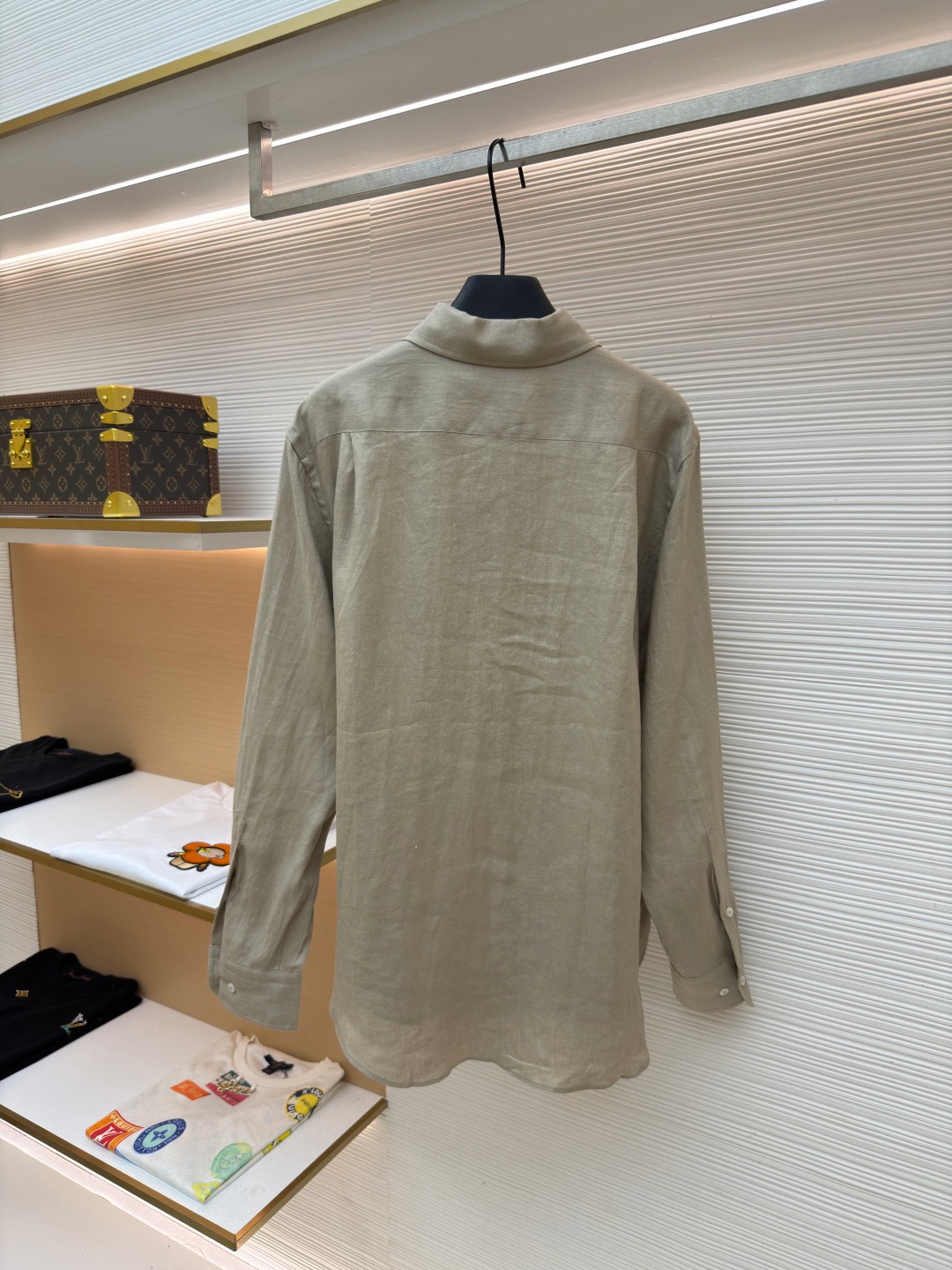 Loro Piana Washed Linen Relaxed Pocket Shirt product image 2 thumbnail