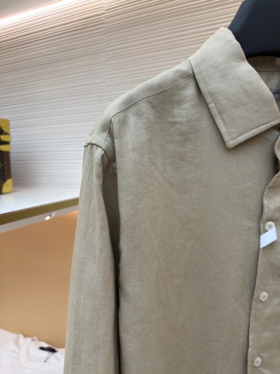 Loro Piana Washed Linen Relaxed Pocket Shirt product image 4 thumbnail