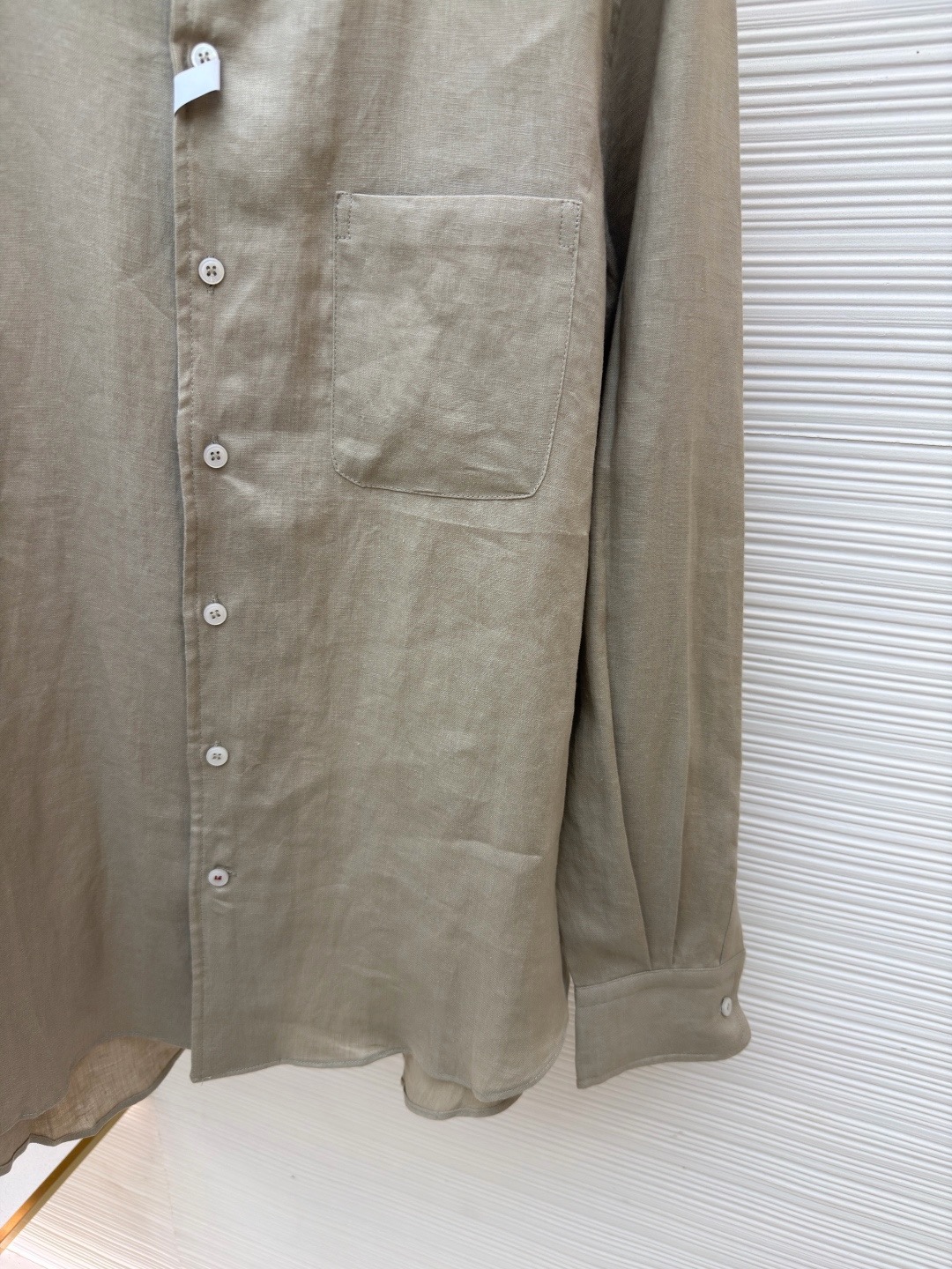 Loro Piana Washed Linen Relaxed Pocket Shirt product image 5 thumbnail