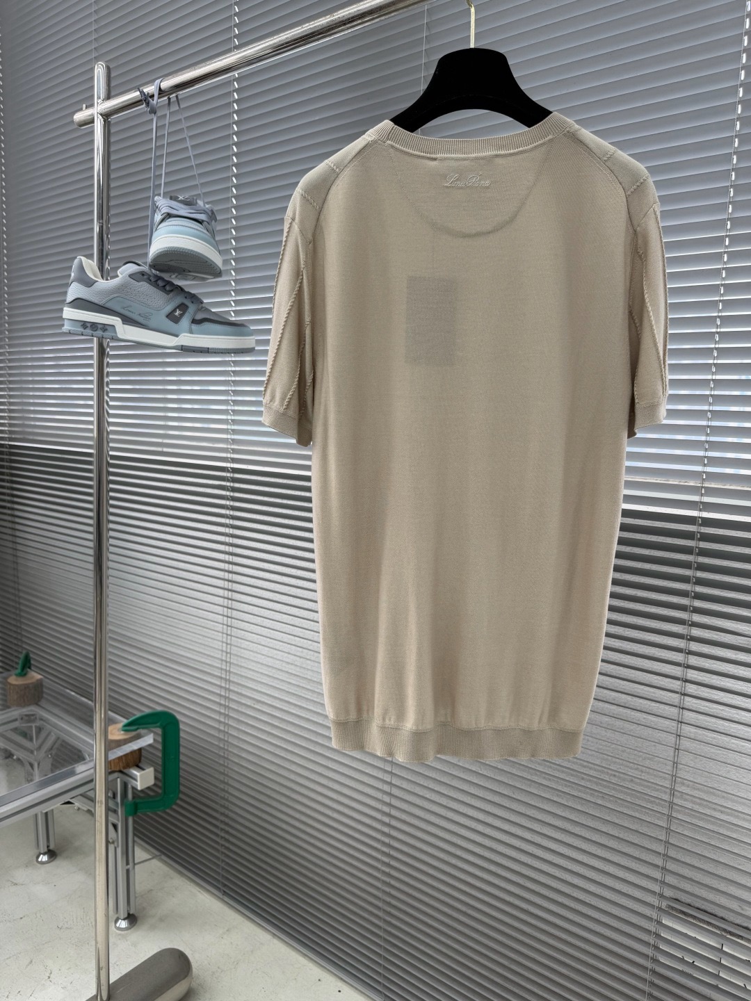 Loro Piana Textured Tencel-Linen Knit T-Shirt product image 2 thumbnail