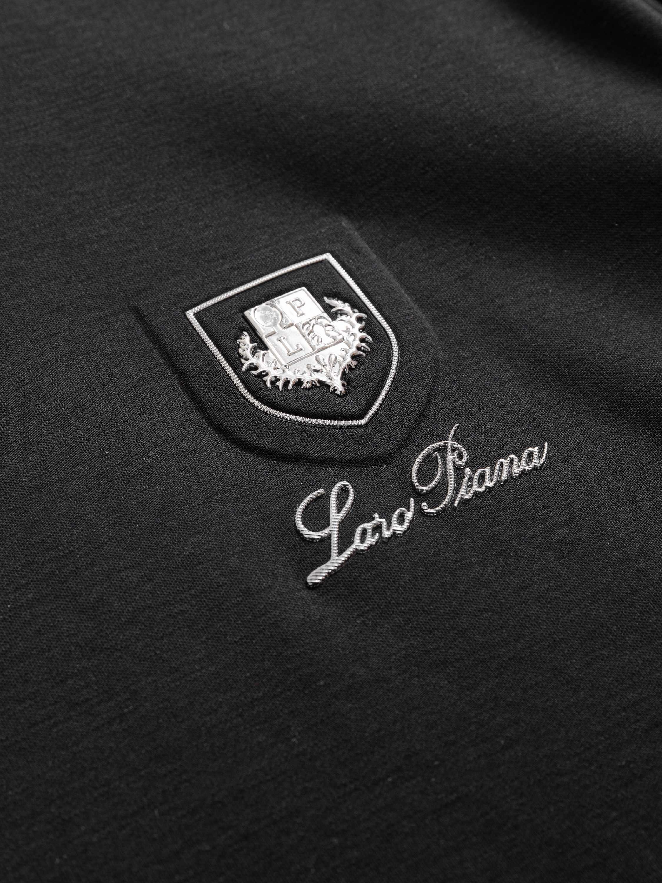 Loro Piana Crest Embroidered Mercerized Cotton T-Shirt product image 4 thumbnail