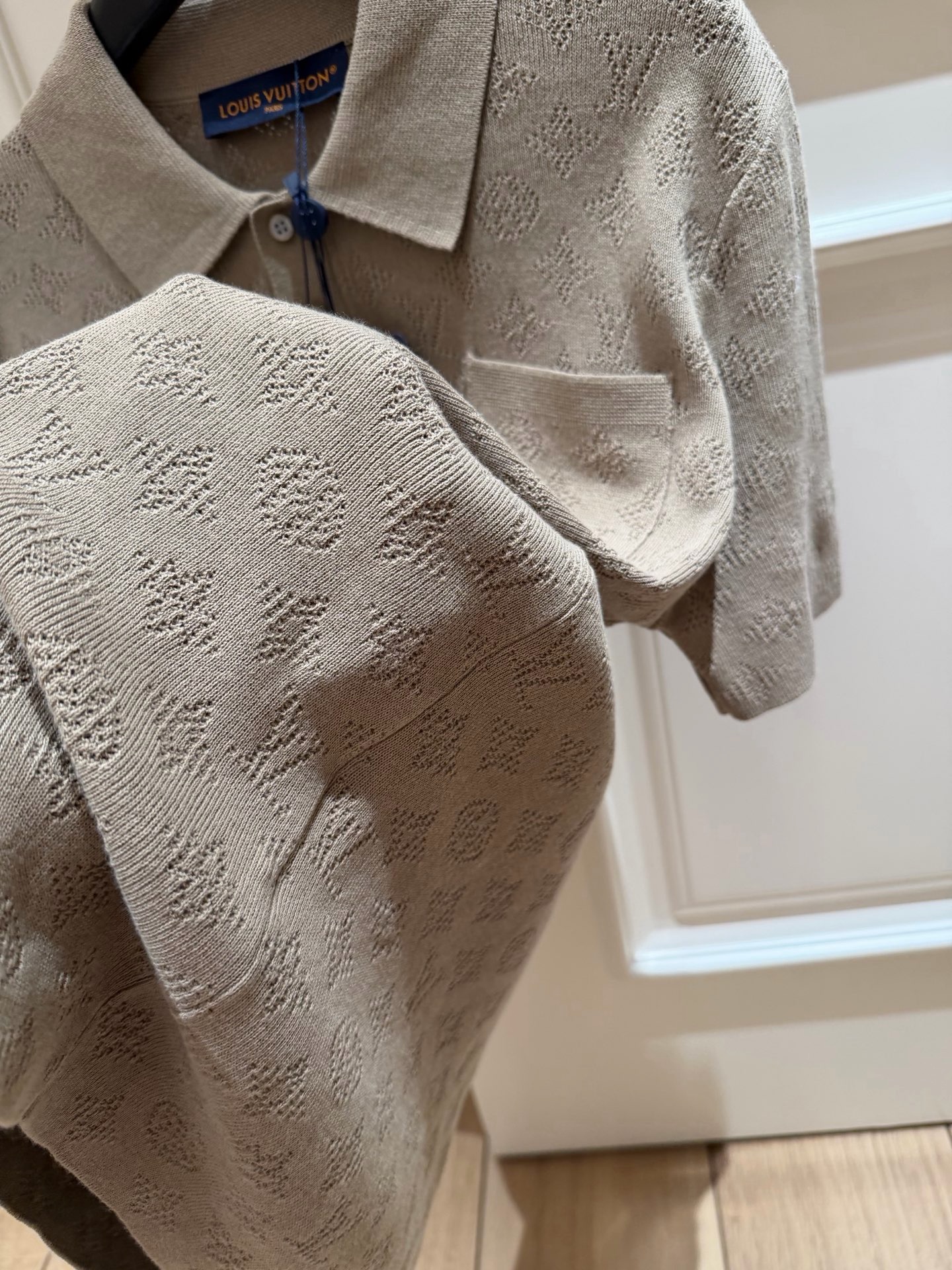 Louis Vuitton Monogram Openwork Knit Polo Shirt product image 4 thumbnail