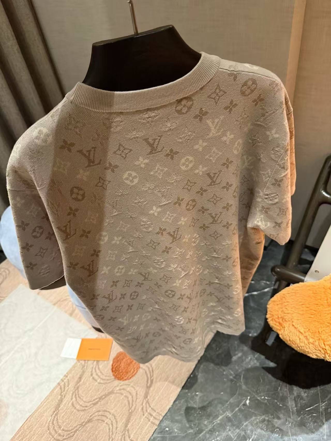 Louis Vuitton Tonal Monogram Jacquard Knit T-Shirt product image 2 thumbnail