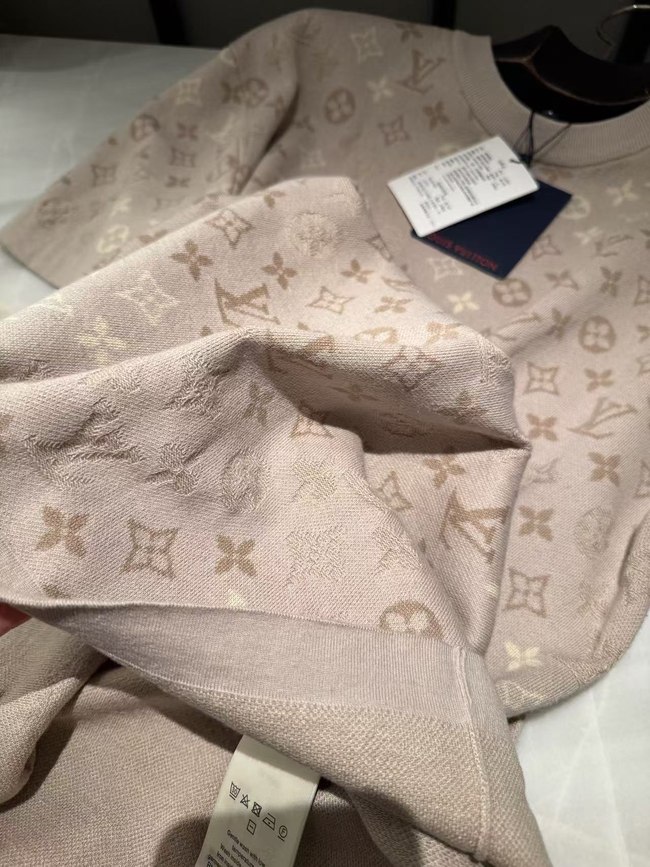 Louis Vuitton Tonal Monogram Jacquard Knit T-Shirt product image 5 thumbnail