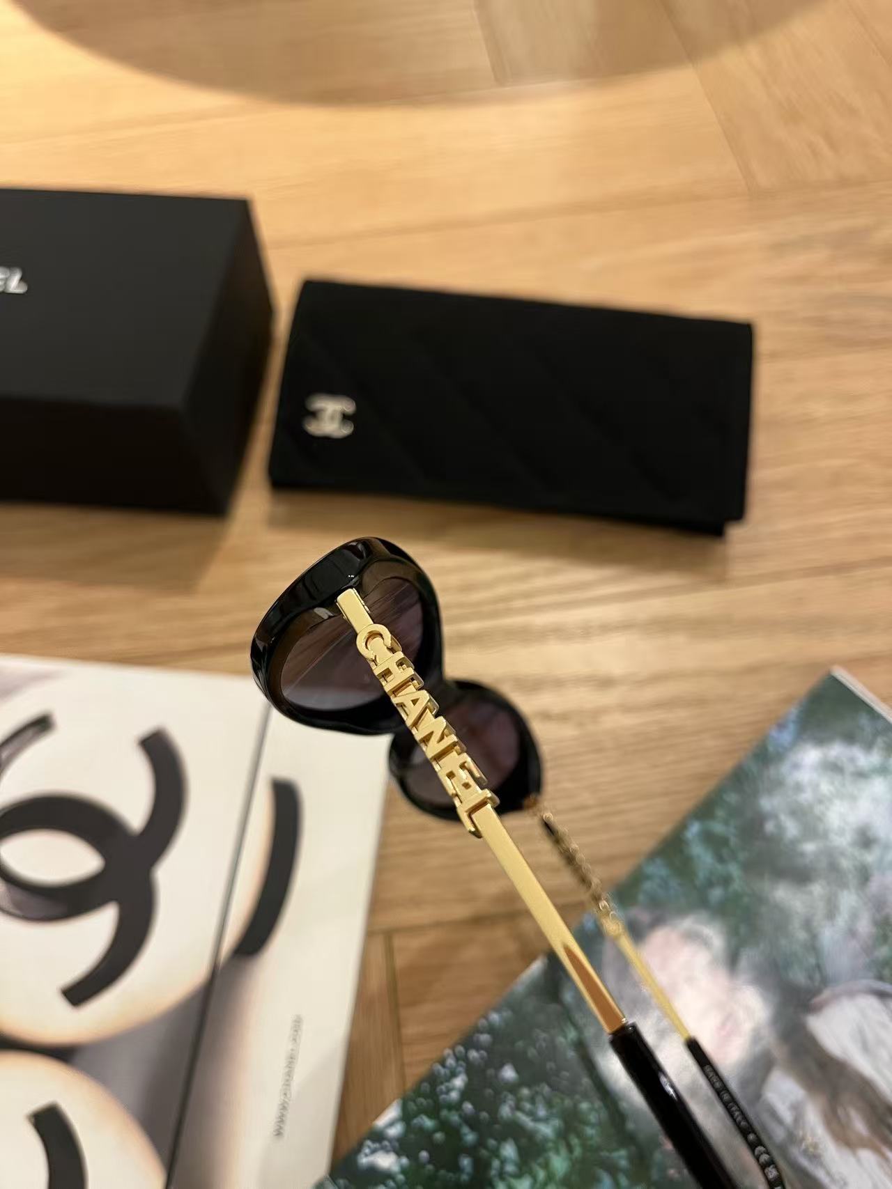 Chanel Vintage Oval Cat-Eye Acetate Sunglasses product image 6 thumbnail