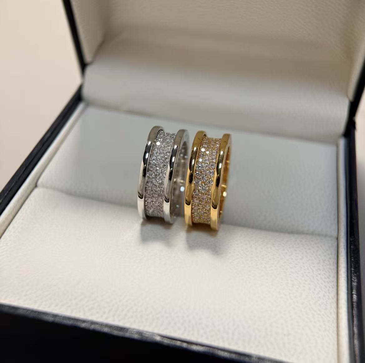 Bvlgari B.zero1 Pavé Rose Gold Ring