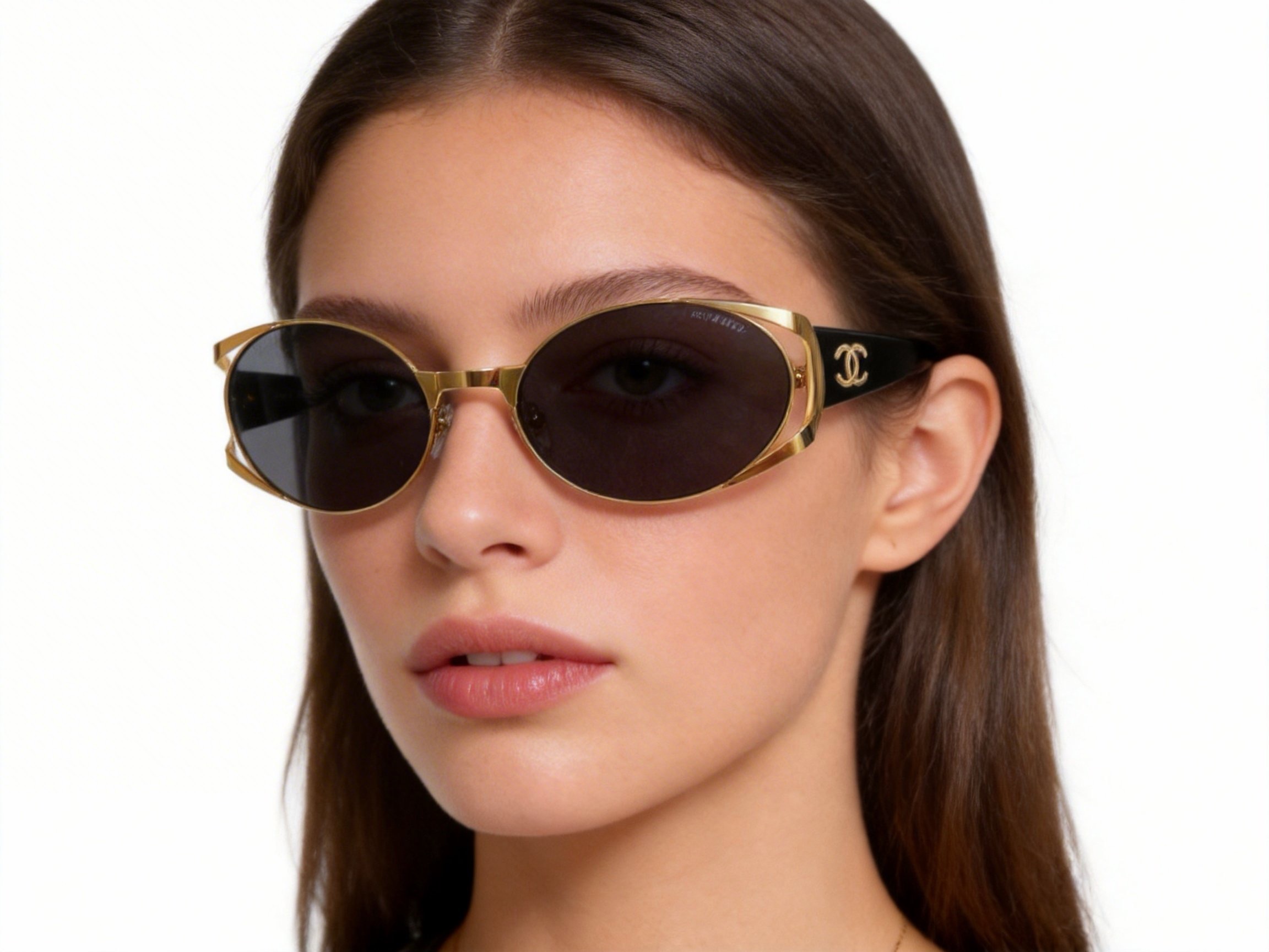 Chanel Double-Layer Openwork Oval Sunglasses product image 2 thumbnail