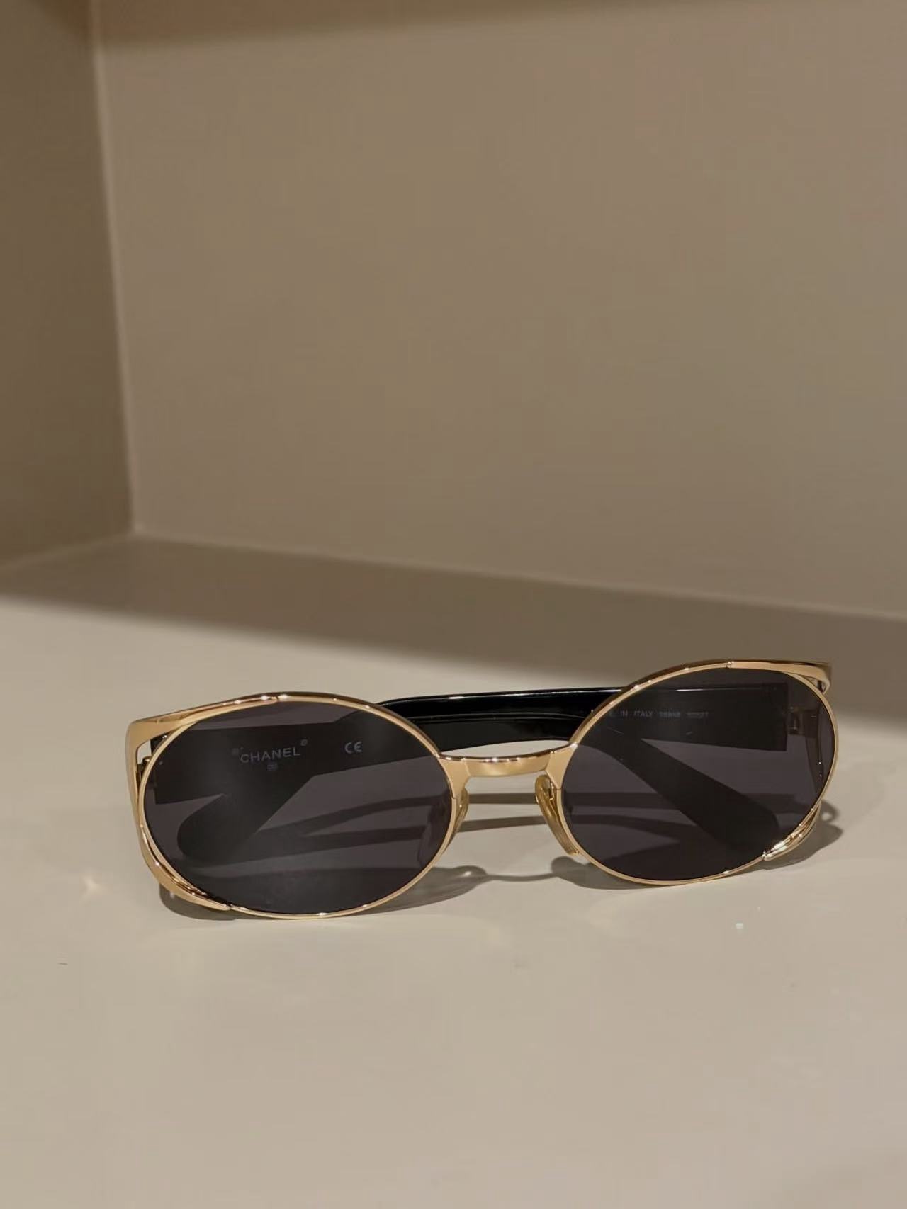 Chanel Double-Layer Openwork Oval Sunglasses product image 3 thumbnail