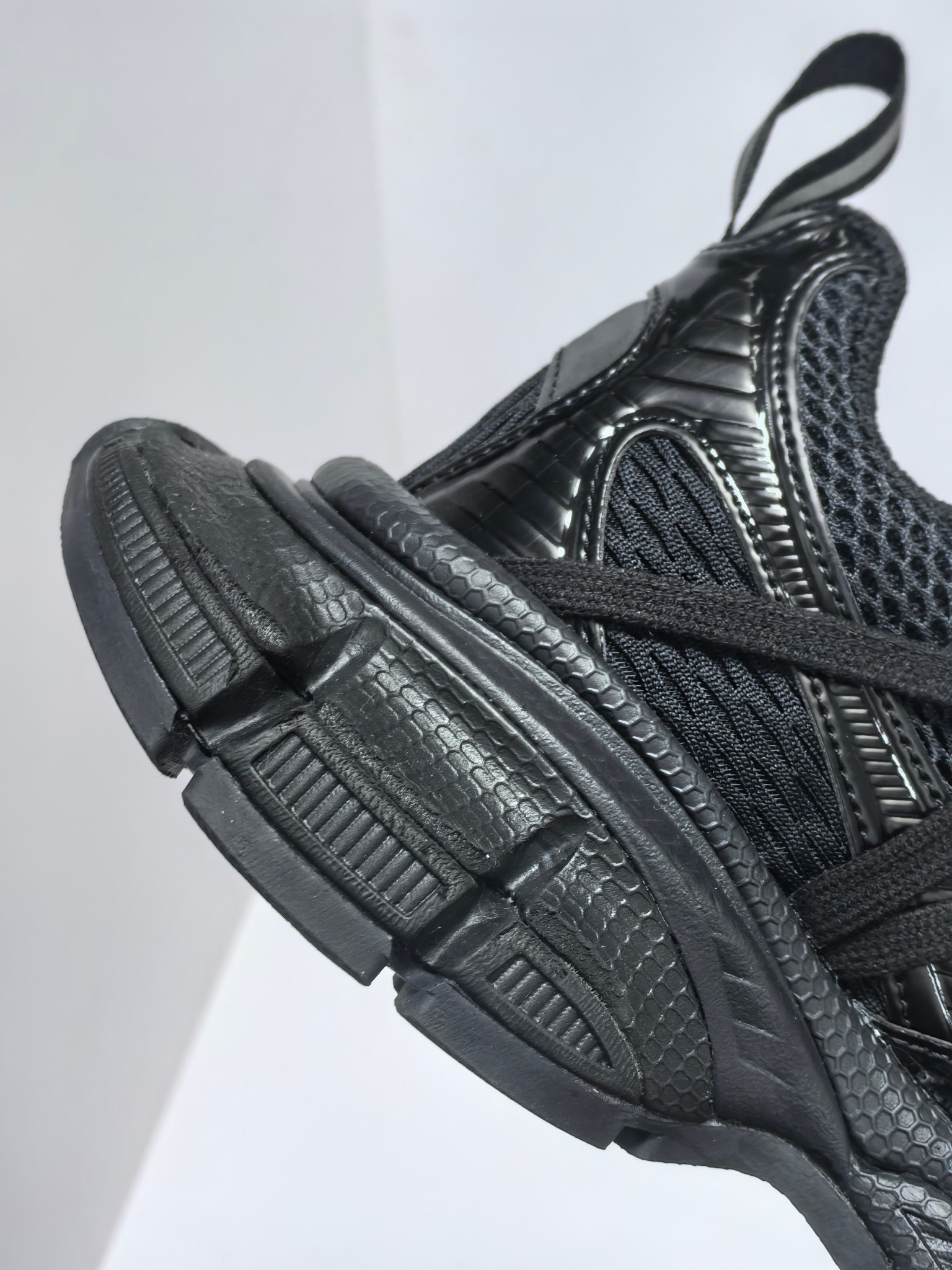 Balenciaga 3XL All-Black Technical Mesh Trail Sneakers product image 3 thumbnail