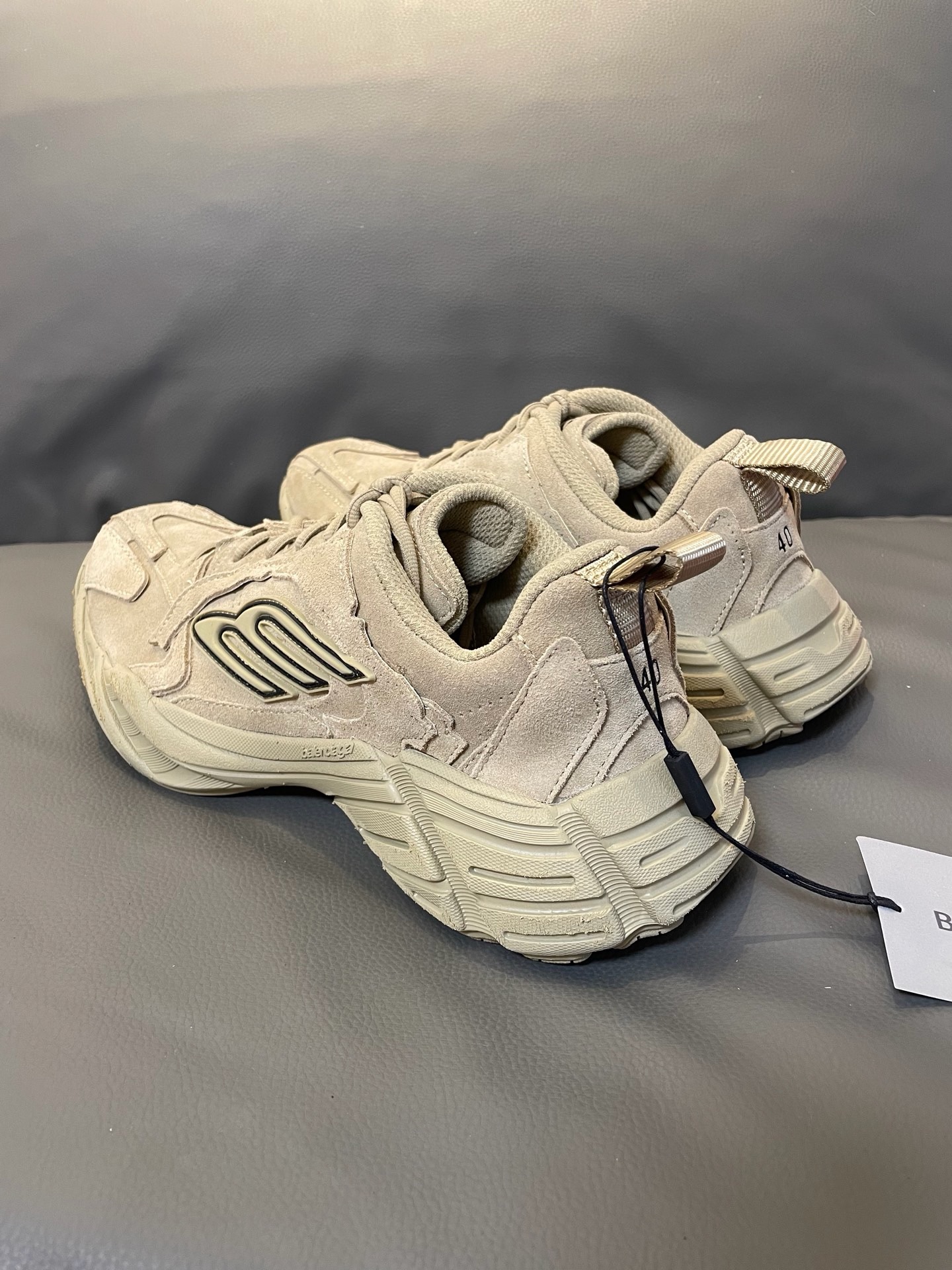Balenciaga Drive Suede Flow Runner Sneakers – Sand Beige product image 2 thumbnail