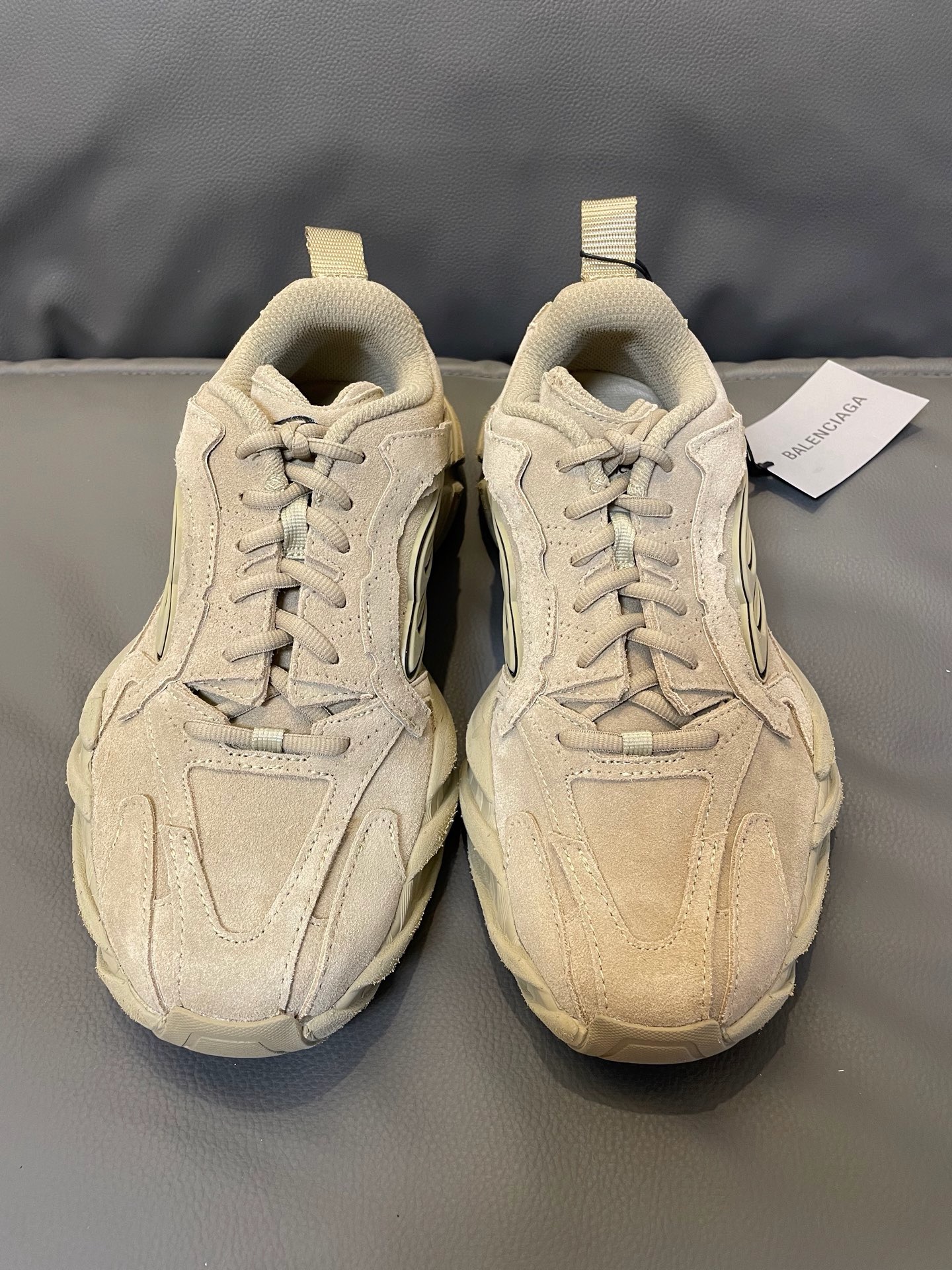 Balenciaga Drive Suede Flow Runner Sneakers – Sand Beige product image 3 thumbnail