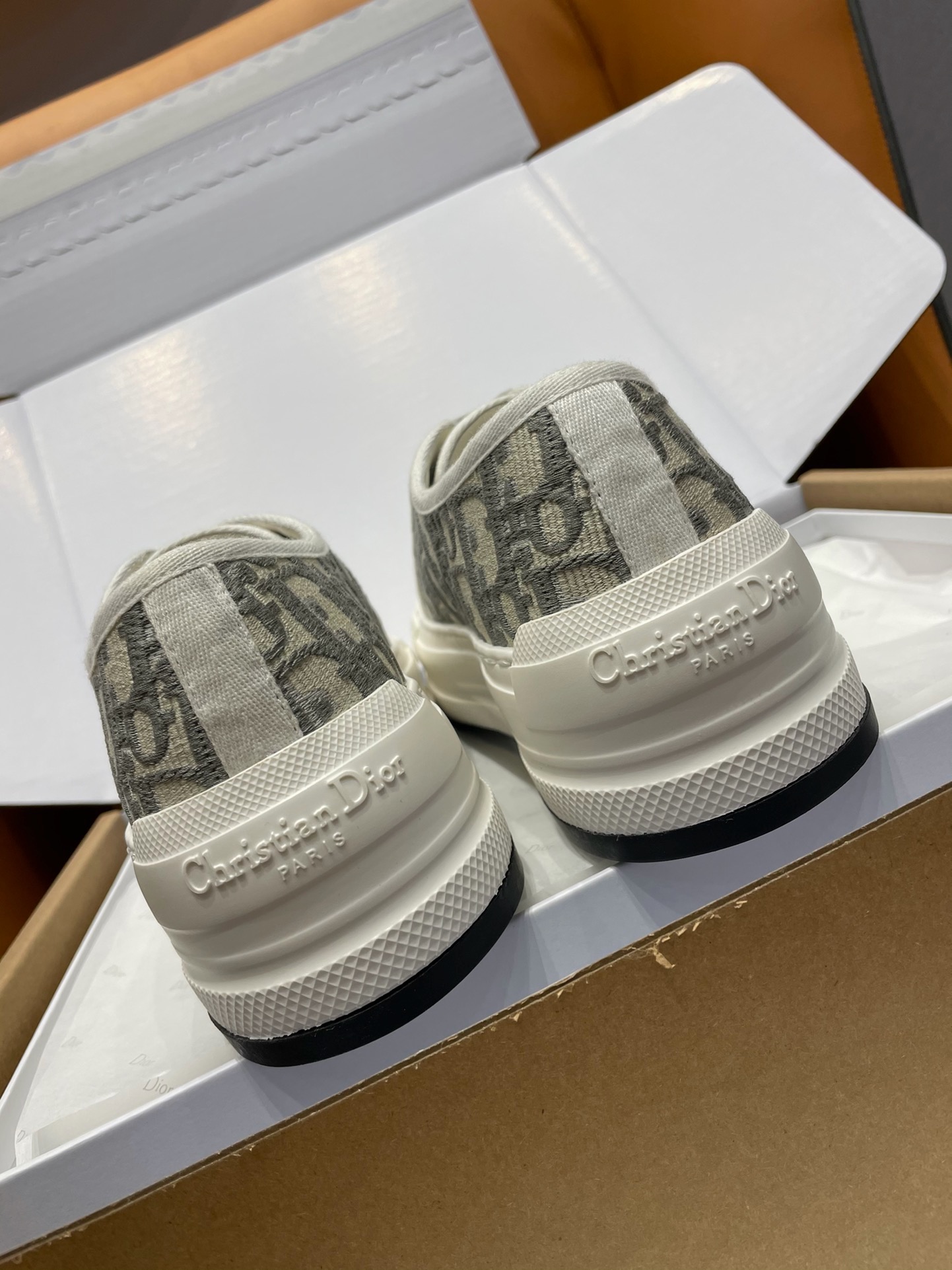 Christian Dior Walk'n'Dior Grey Oblique Jacquard Platform Sneakers product image 2 thumbnail
