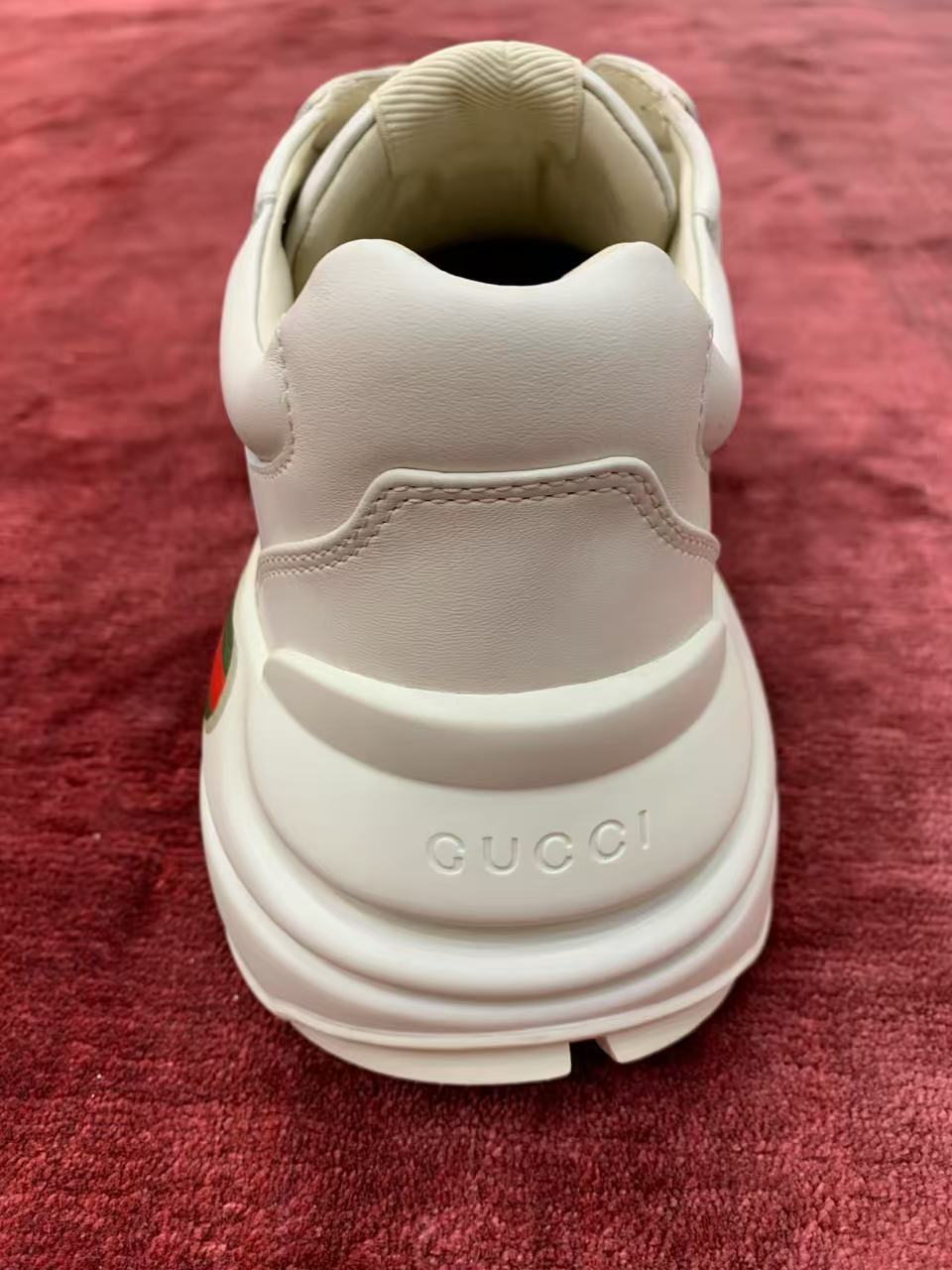 Gucci Rhyton White Leather Vintage Web Stripe Platform Sneakers product image 5 thumbnail