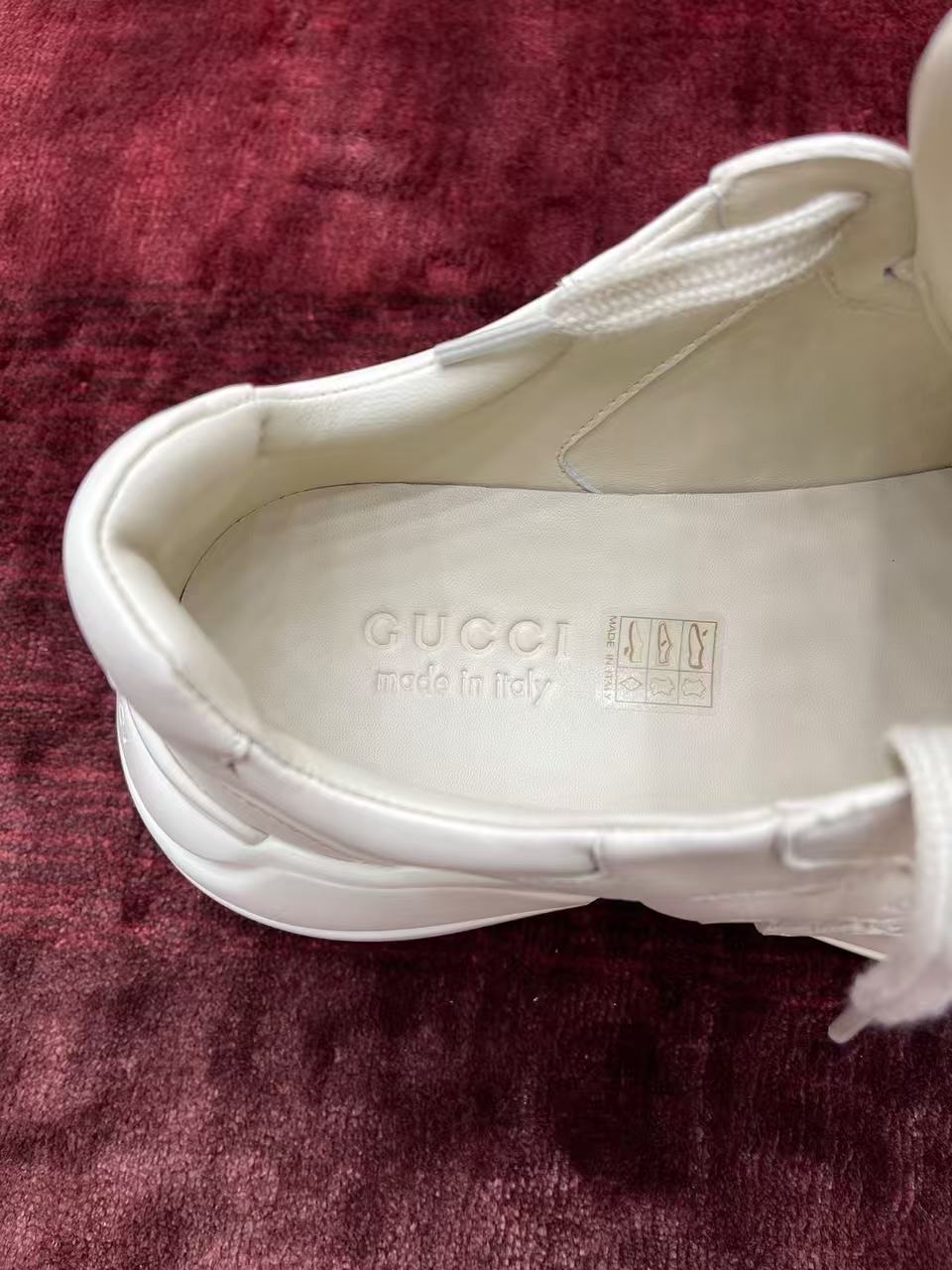 Gucci Rhyton Cream Blue GG Logo Platform Dad Sneakers product image 4 thumbnail