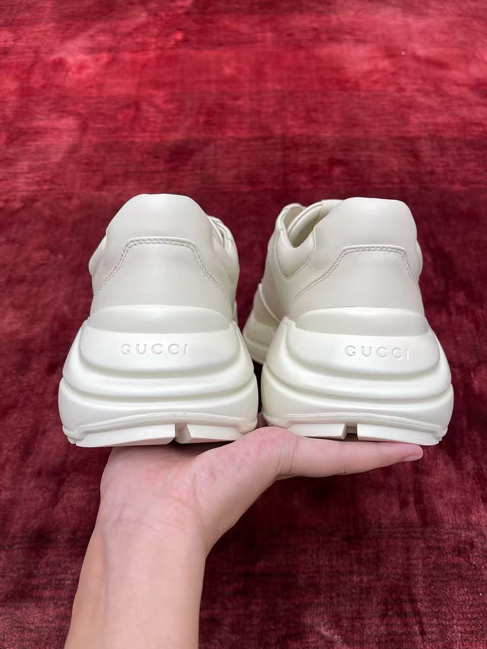 Gucci Rhyton Cream Blue GG Logo Platform Dad Sneakers product image 5 thumbnail