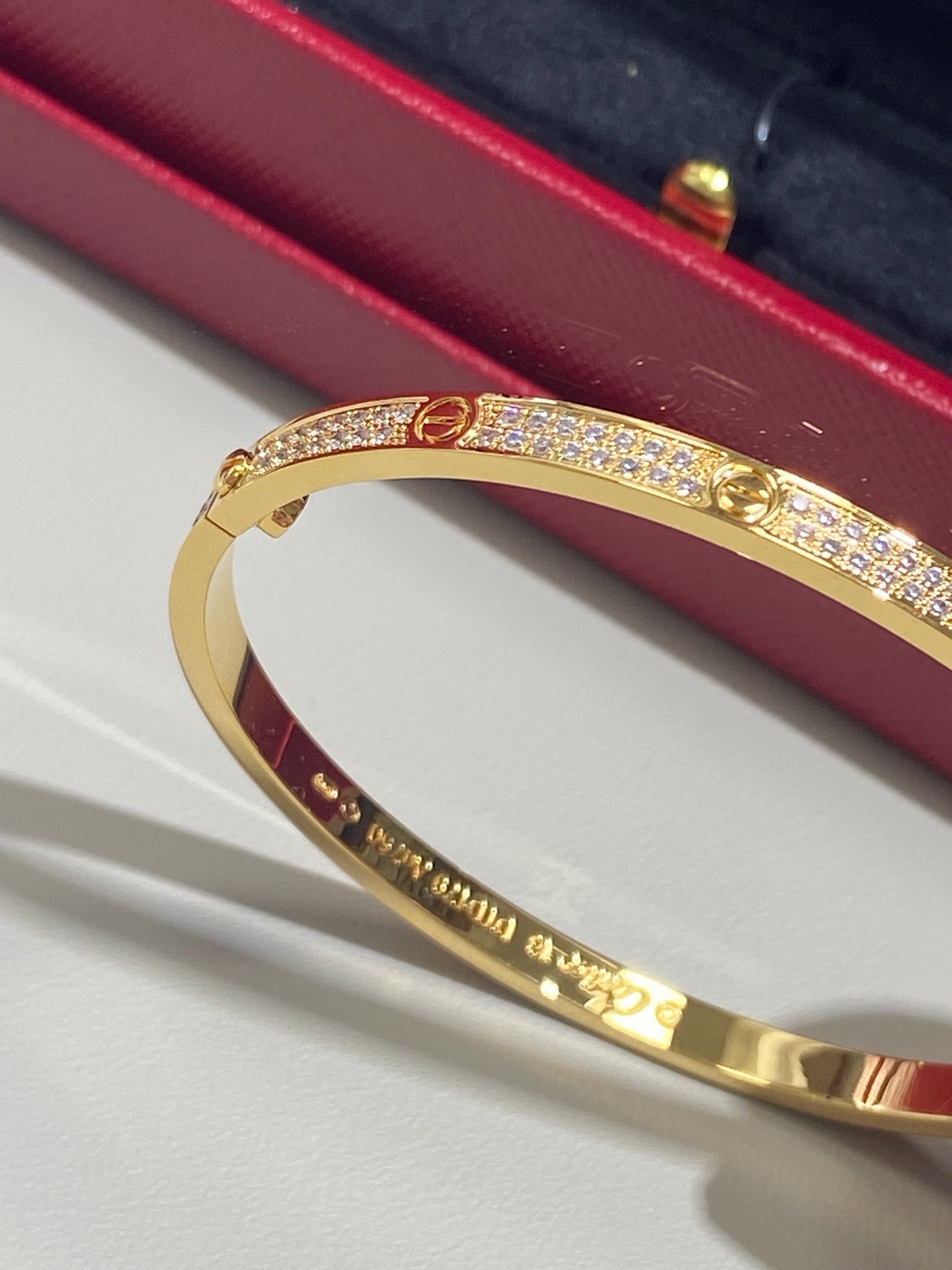 Cartier Love Yellow Gold Diamond Narrow Bracelet product image 3 thumbnail