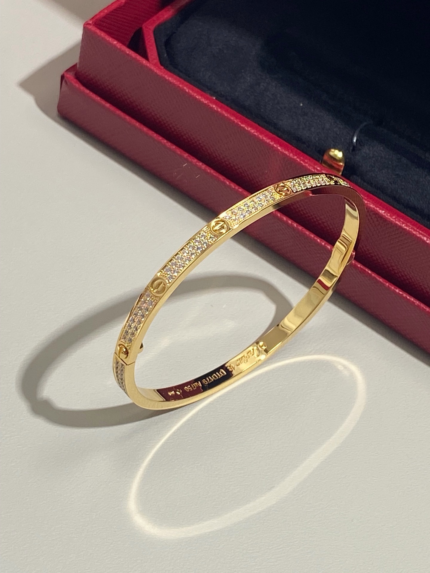Cartier Love Yellow Gold Diamond Narrow Bracelet product image 4 thumbnail