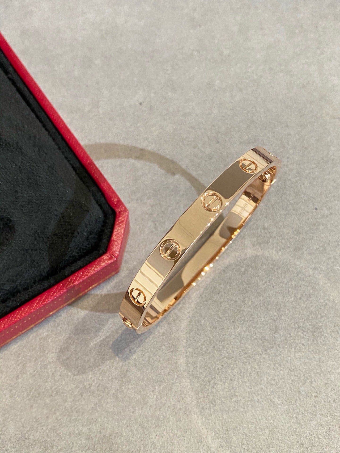 Cartier Love 18K Rose Gold Narrow Bracelet