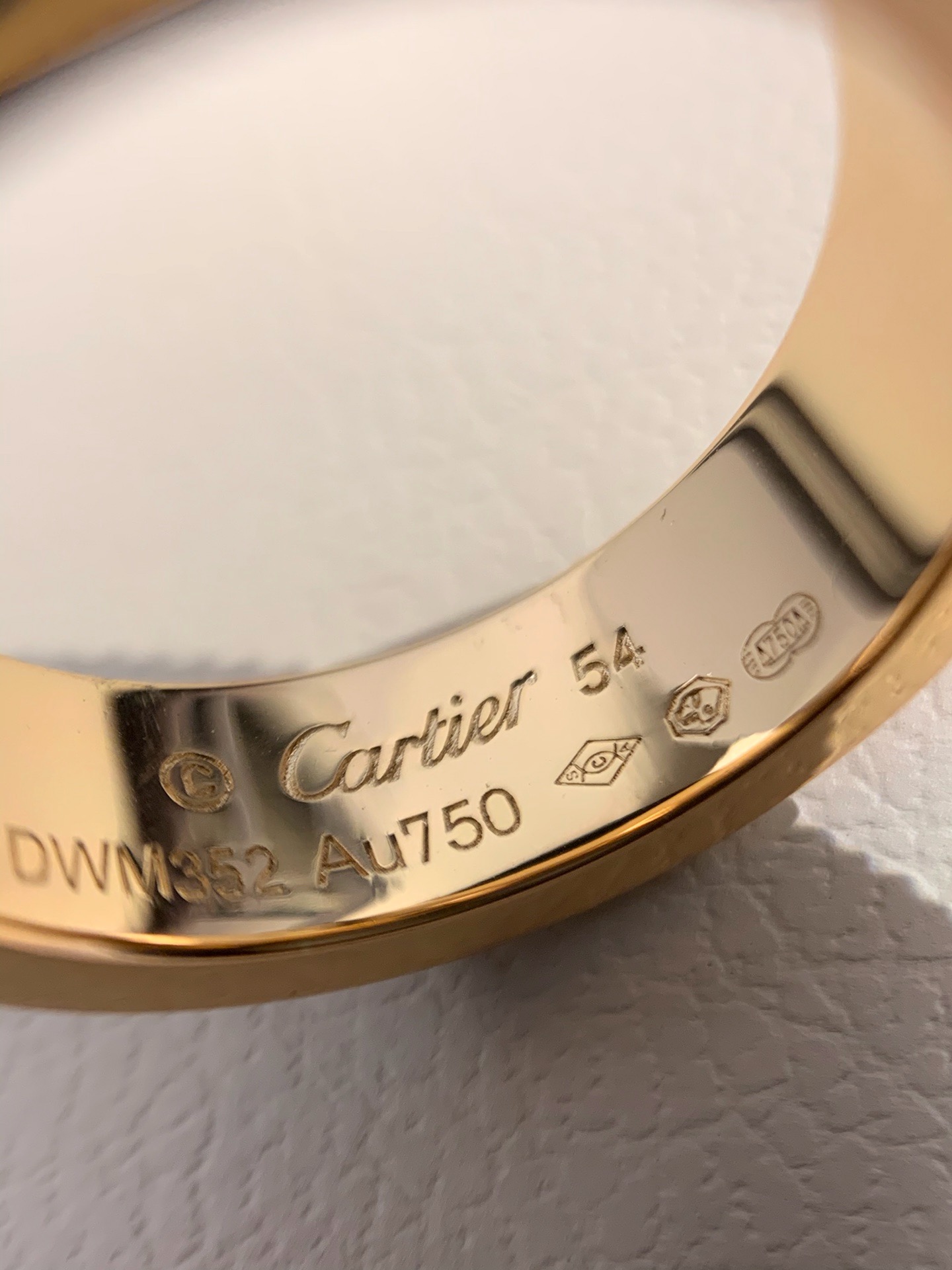 Cartier Love 18K Yellow Gold Full Pavé Diamond Wide Ring product image 3 thumbnail