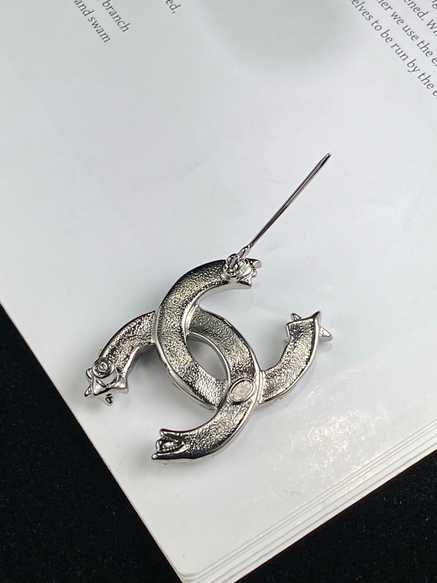 Chanel Double C Shooting Star Crystal Brooch product image 2 thumbnail
