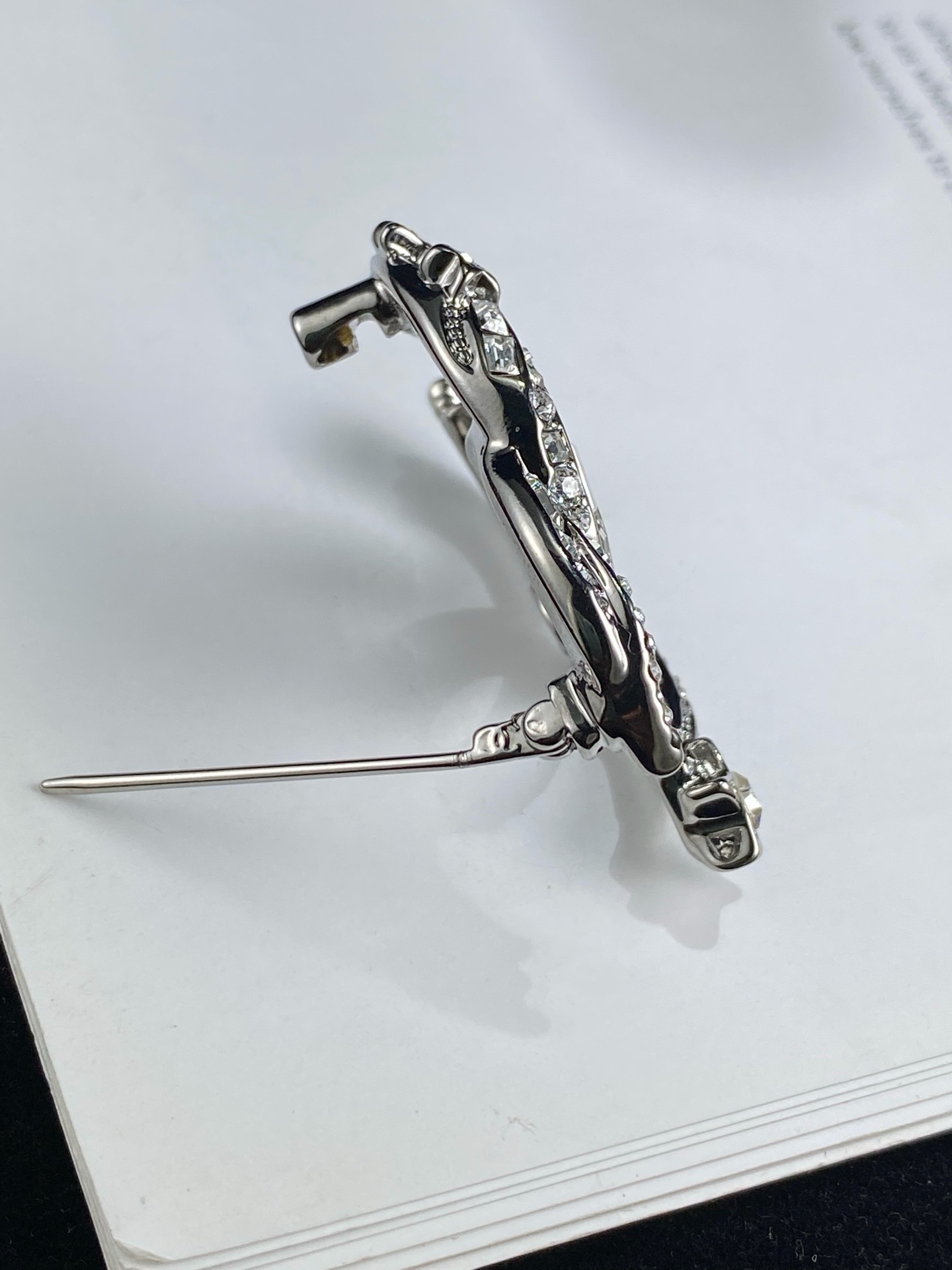 Chanel Double C Shooting Star Crystal Brooch product image 3 thumbnail