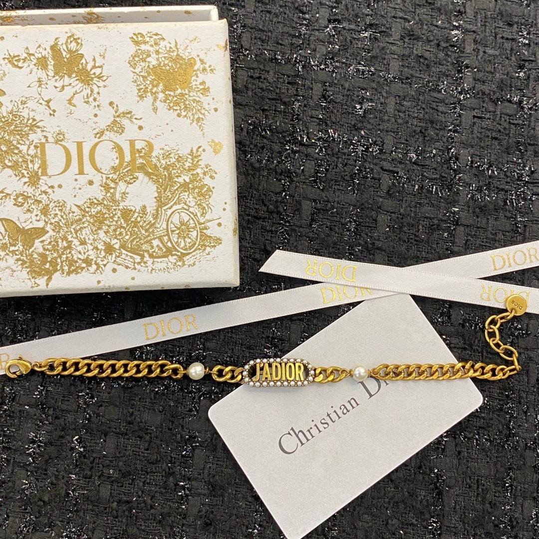 Dior J'ADIOR Pearl Crystal Chain Bracelet product image 2 thumbnail