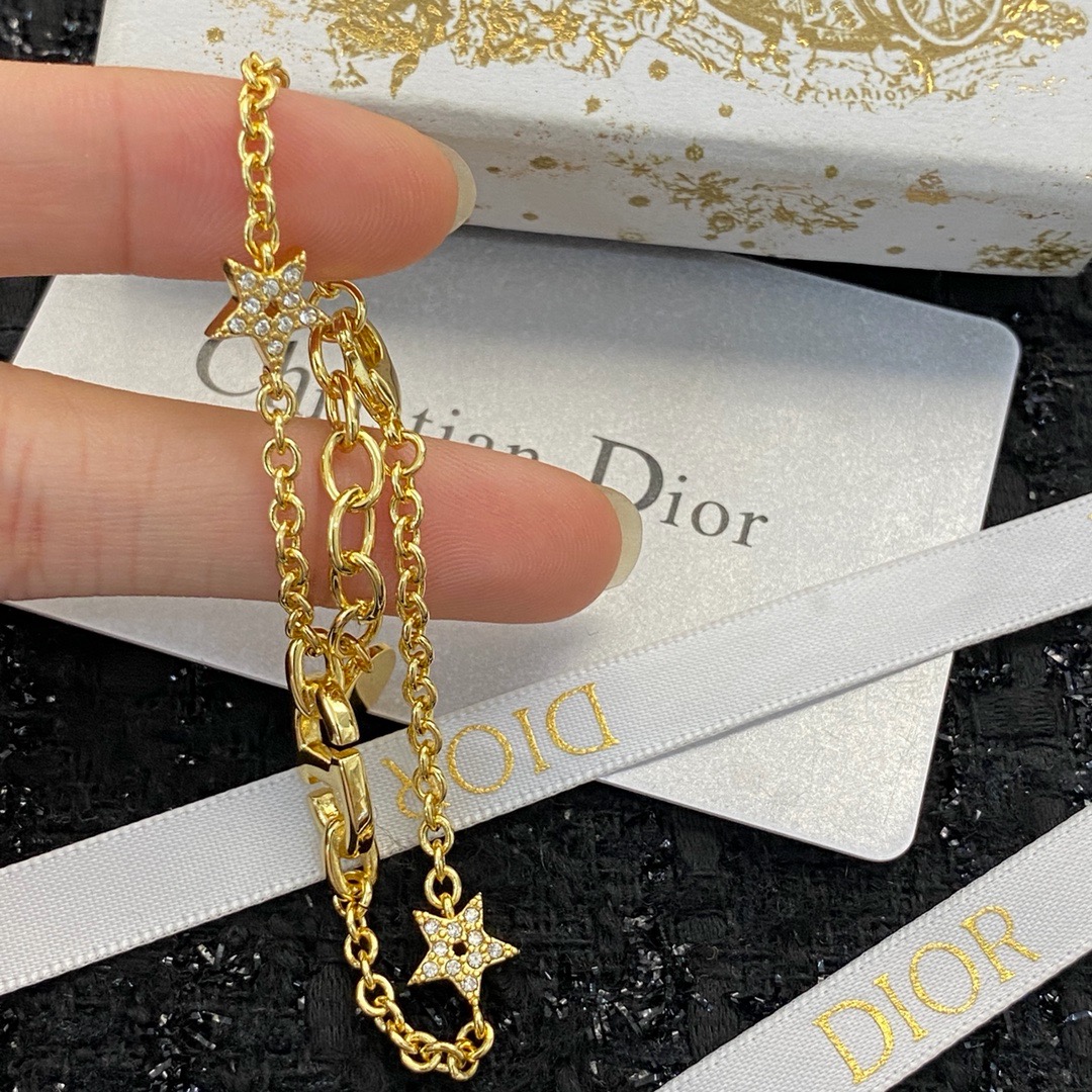 Dior Petit CD Double Star Crystal Bracelet product image 2 thumbnail
