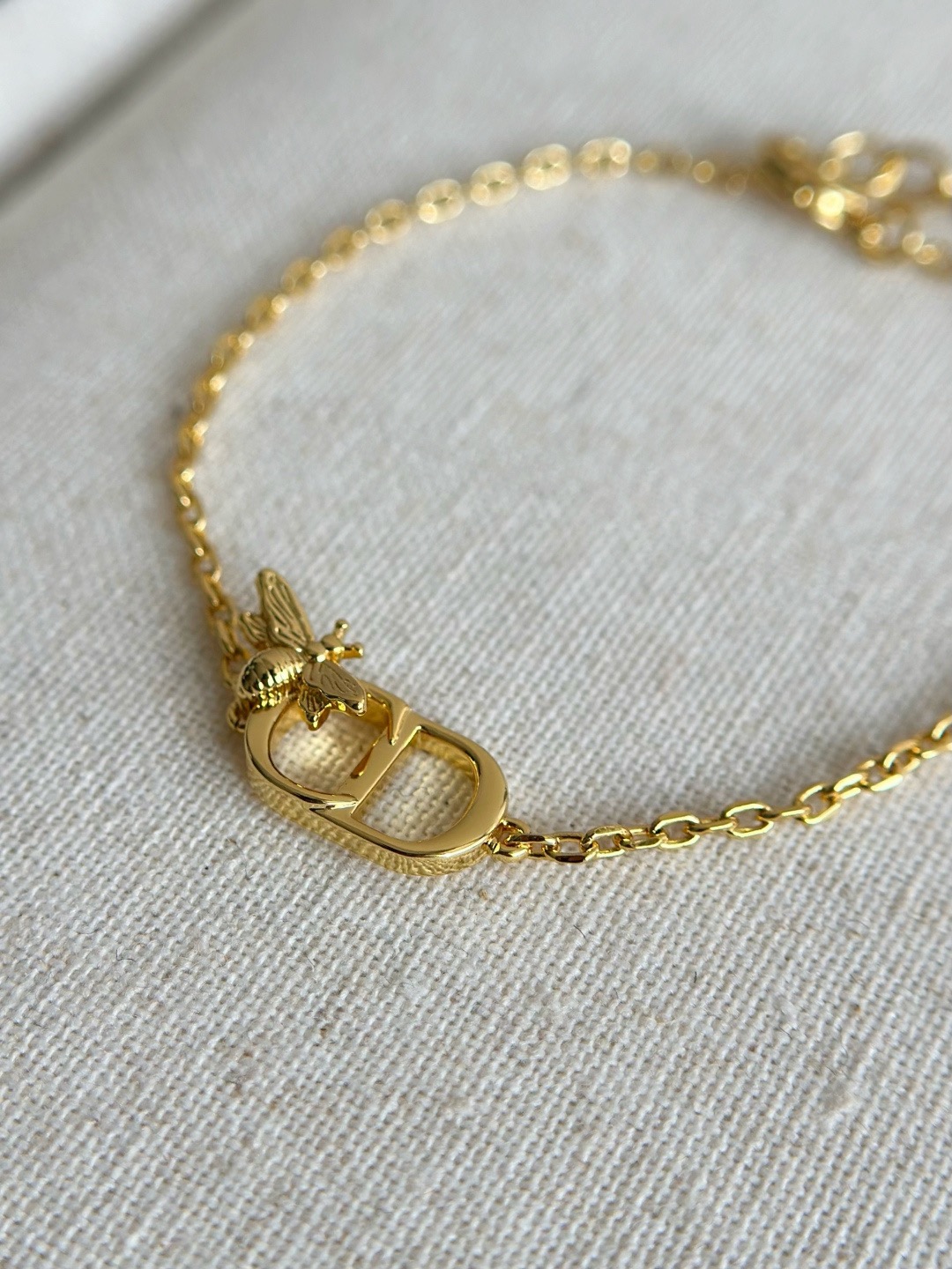 Dior Petit CD Bee Gold Tone Bracelet product image 2 thumbnail