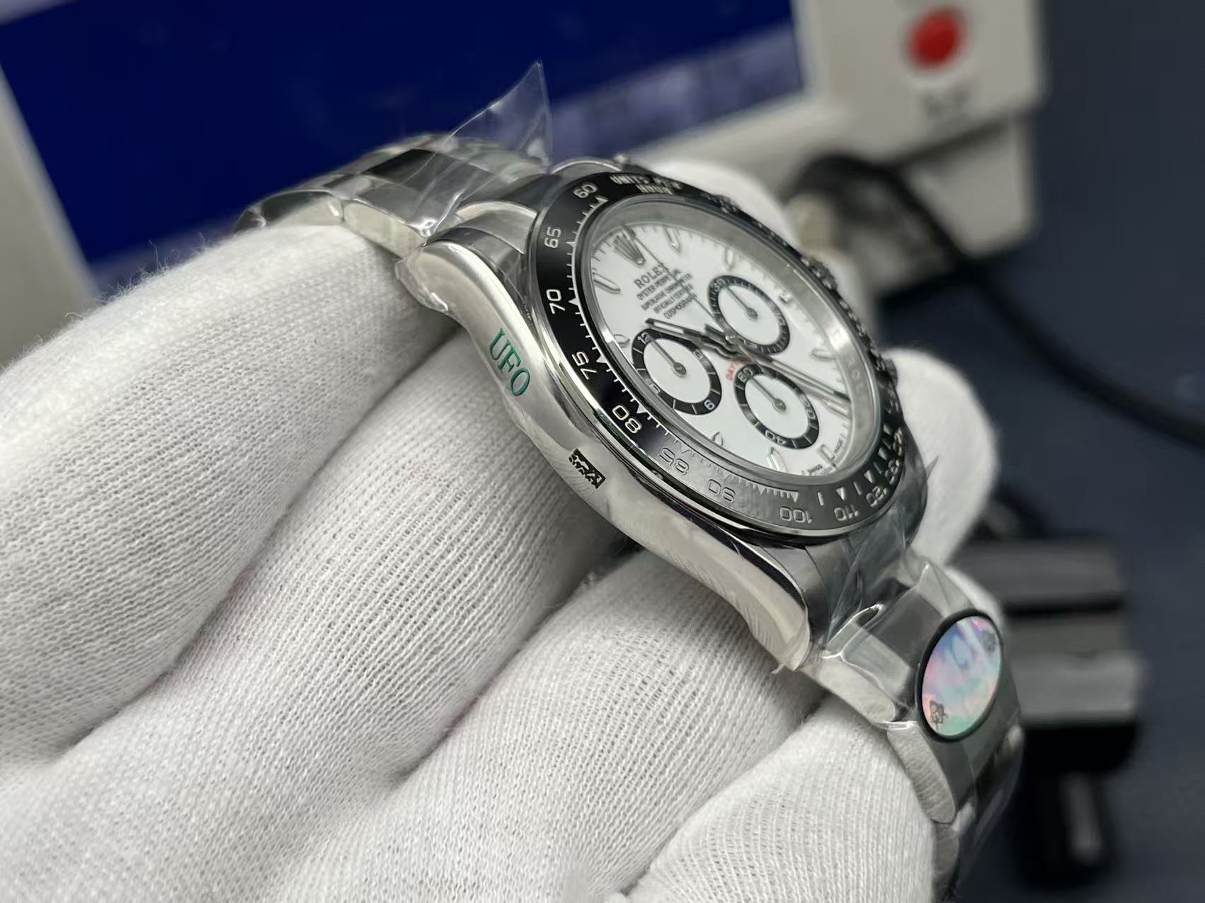 Rolex Daytona Black & White Dial 4131 Automatic Chronograph Watch UFO Factory Edition product image 2 thumbnail