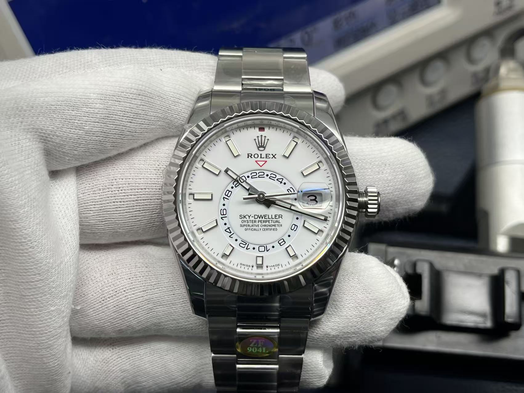 ZF Factory Rolex Sky-Dweller New Series Automatic Dual Time Watch