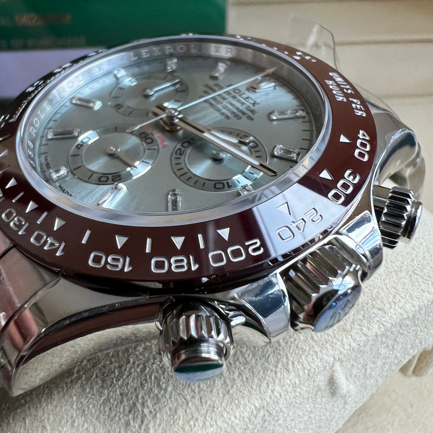 BT Factory Rolex Daytona Style 116506 Ice Blue Dial 4130 Automatic Chronograph Watch product image 3 thumbnail