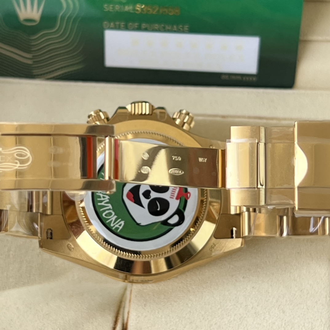 BT Factory Rolex Daytona Style Full Gold 4130 Automatic Chronograph Watch product image 4 thumbnail