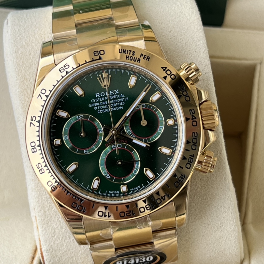 BT Factory Rolex Daytona Style Full Gold 4130 Automatic Chronograph Watch product image 5 thumbnail