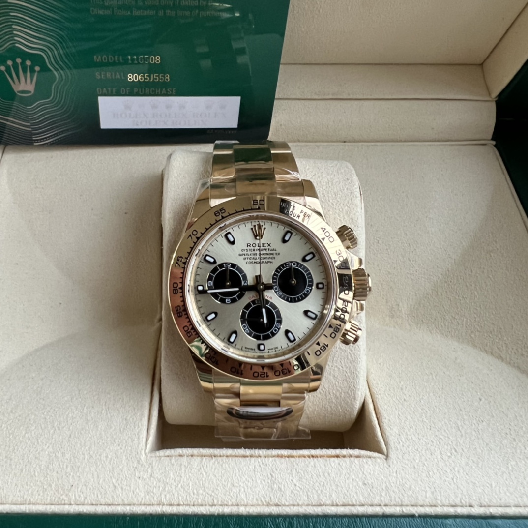 BT Factory Daytona Style Full Gold 4130 Automatic Chronograph Watch